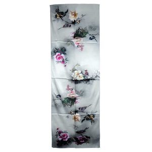 NWT Genuine 100% Mulberry Silk Satin Scarf 20"x66" Long Rectangle Shawl 5313